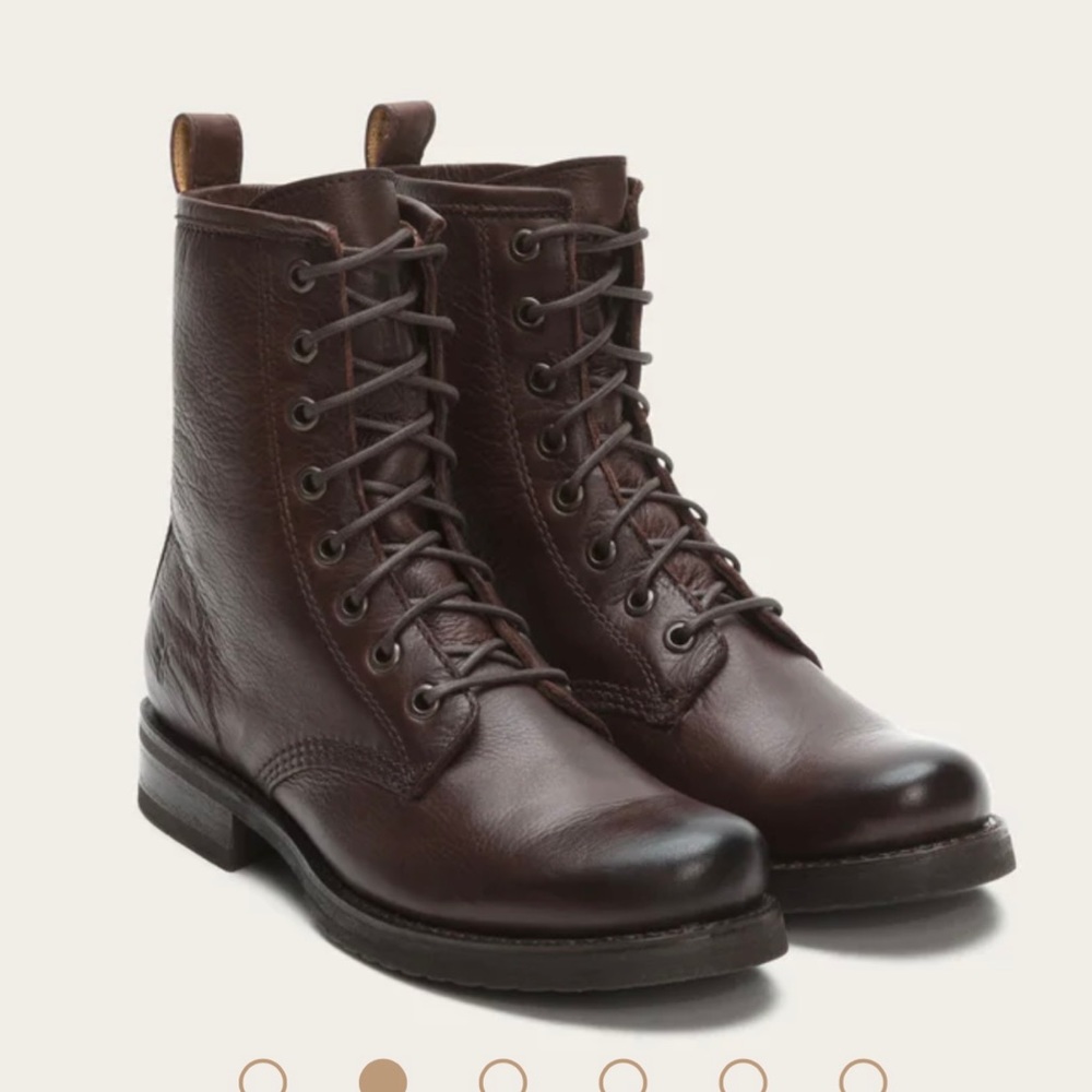 Frye Combat Boots Veronica Lace up
